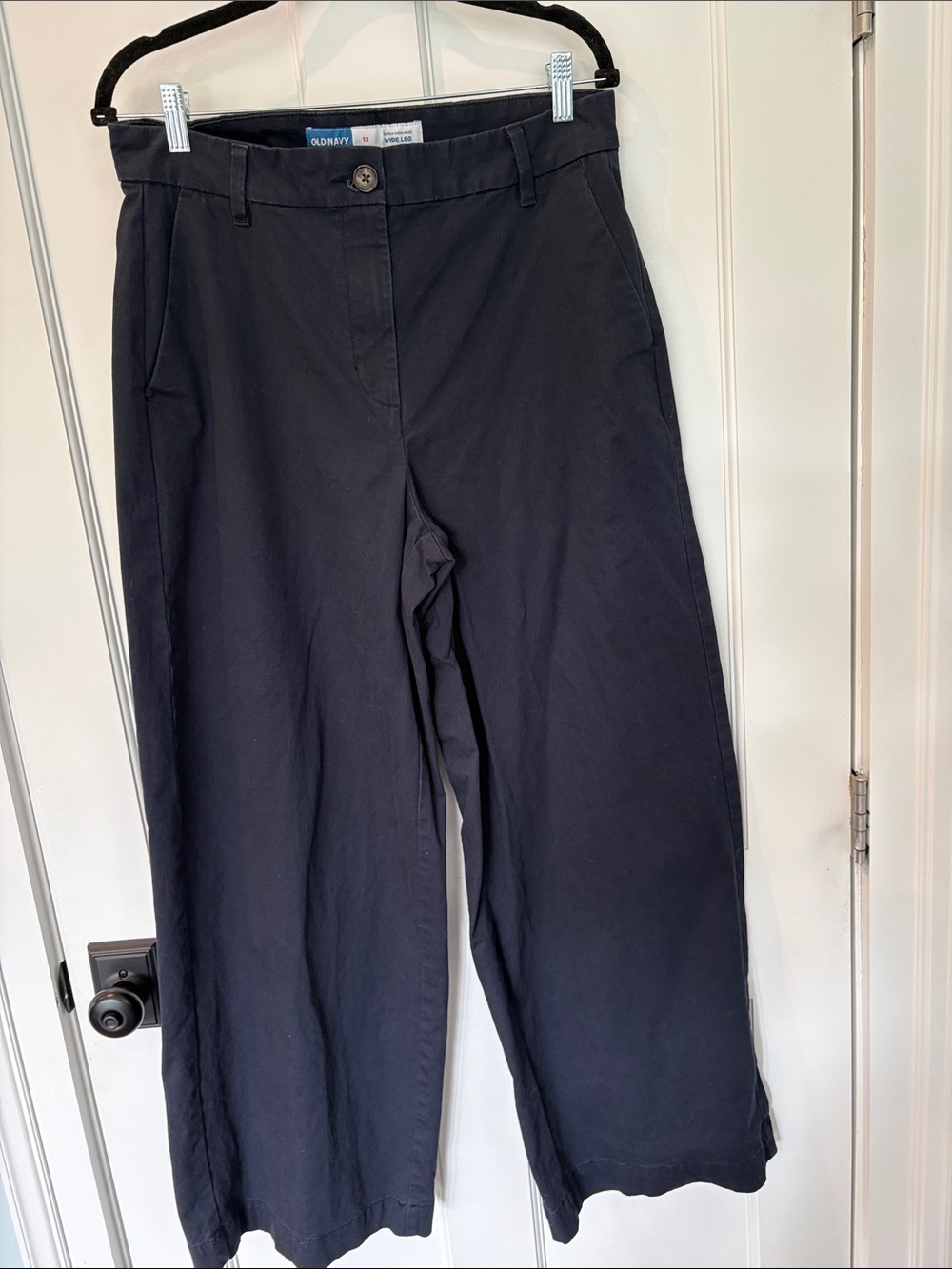 Old Navy Dark Navy Wide-Leg Chinos